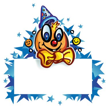 Palyaço whit afiş yıldız