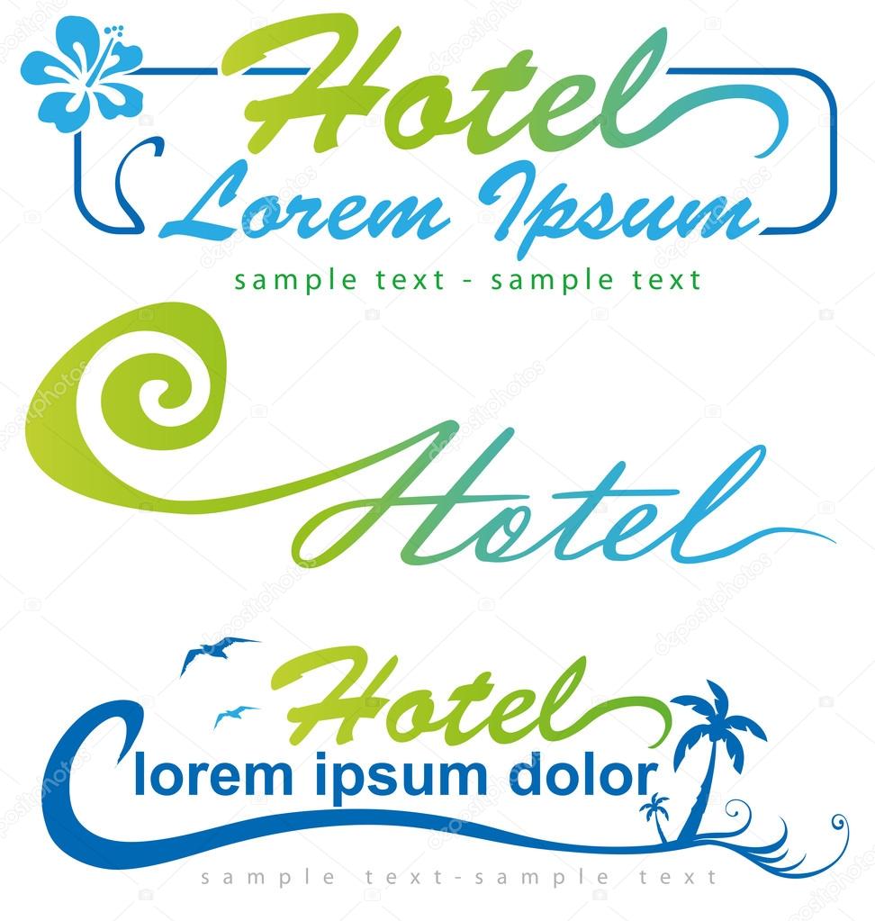 Three variants holiday symbols