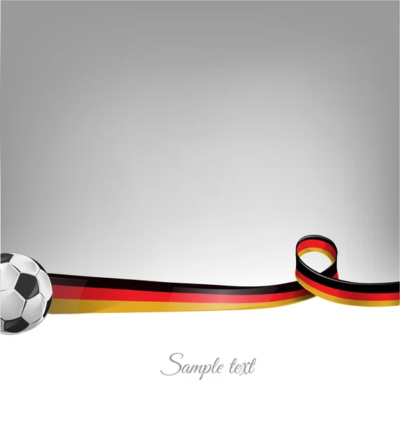 Γερμανία φόντο με μπάλα ποδοσφαίρου — Διανυσματικό Αρχείο