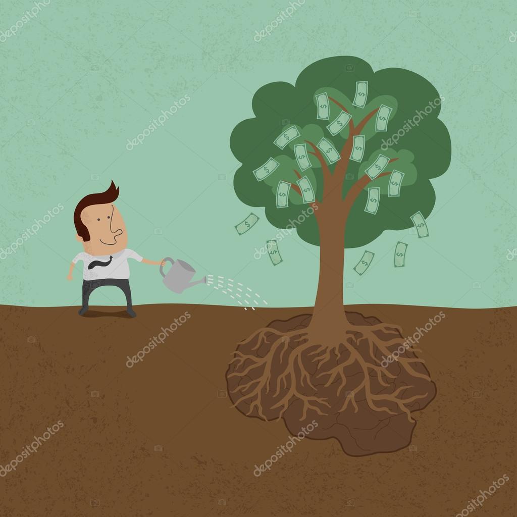 Business man watering money tree Stock Vector Image by ©ratch0013 #29141731 Business man watering money tree Stock Vector Image by ©ratch0013 #29141731