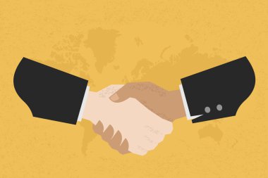 iki iş adamı shakehand