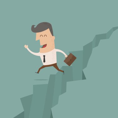 Aralık ile işadamı atlama