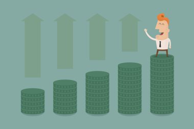 işadamı grafiği yukarı