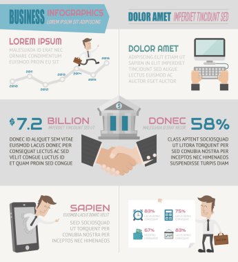 iş infographics elemanları