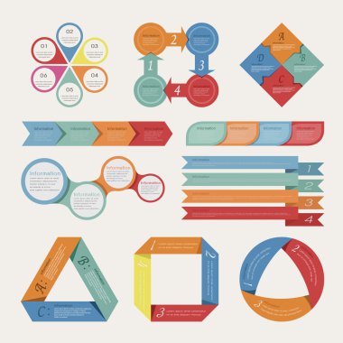 soyut origami banner arka plan