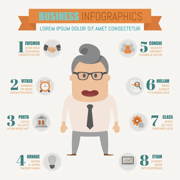 Zakelijke infographics elementen — Stockvector