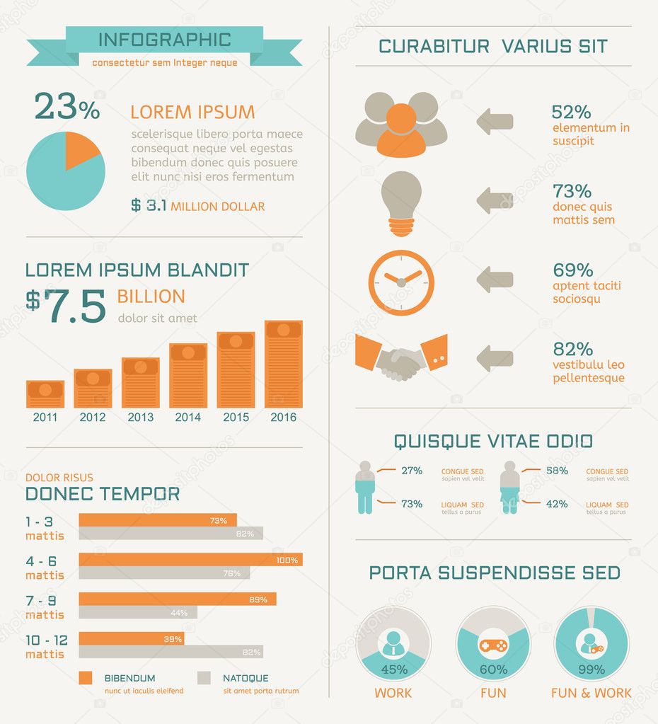 Business infographics elements