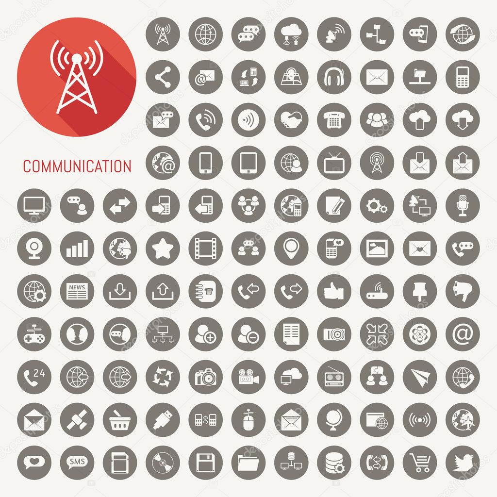 Communication icons