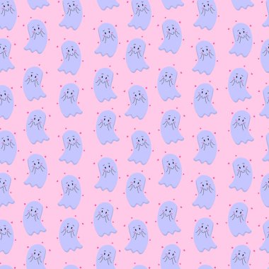 Tatlı hayaletli kusursuz bir Cadılar Bayramı şablonu