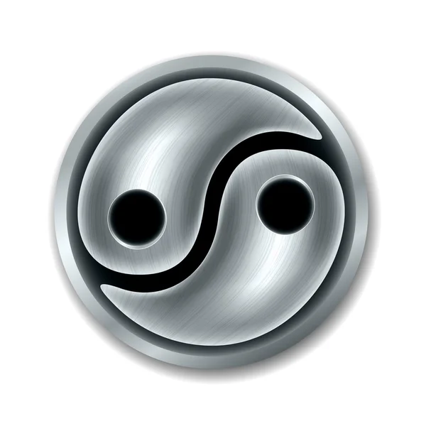 Yin yang símbolo — Vetor de Stock