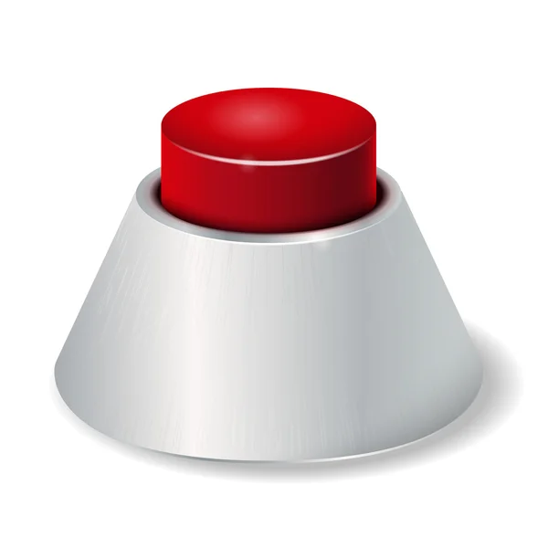 Изолированная реалистичная кнопка — стоковый вектор