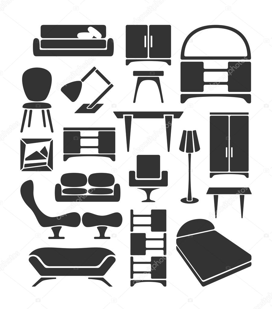 Graphical furniture set