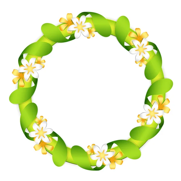 Guirlande de fleurs — Image vectorielle