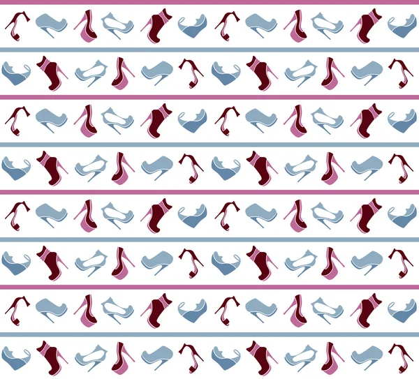 Footwear seamless pattern — Stock Vector