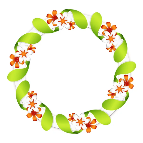 Flowers garland — Stock Vector