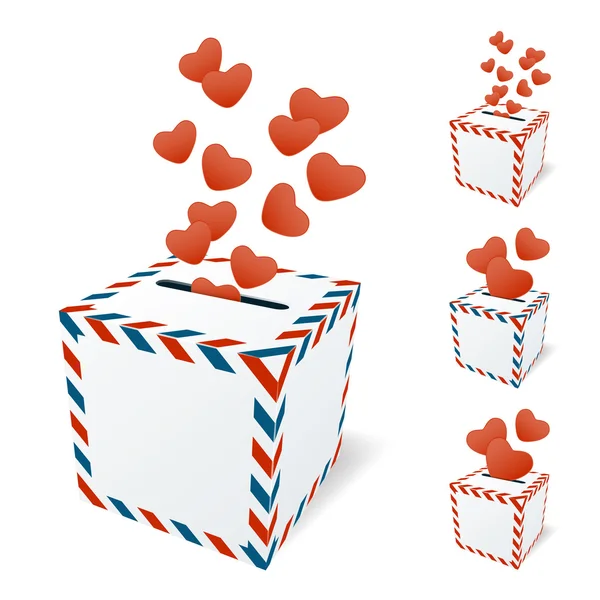 Love letterbox — Stock Vector