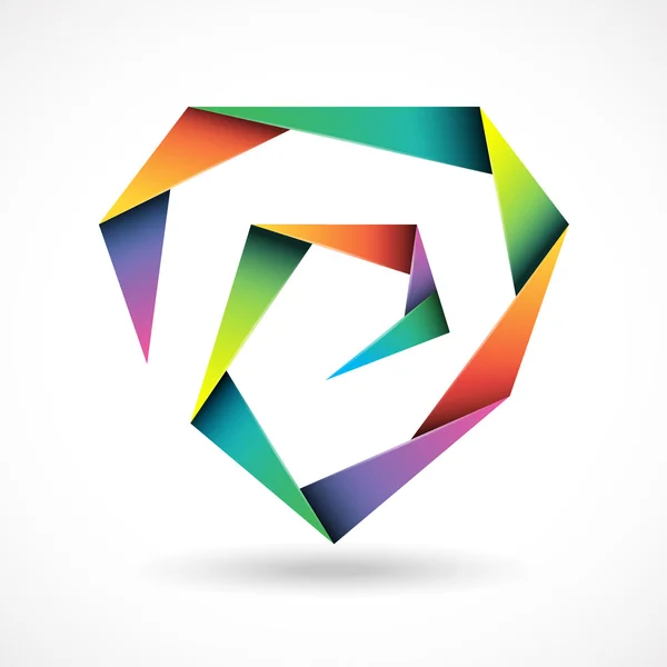 Concept de design polygonal de marque — Image vectorielle