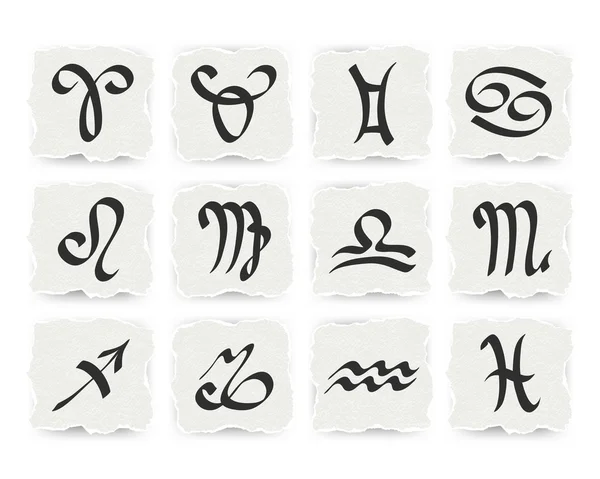 Signes zodiacaux — Image vectorielle