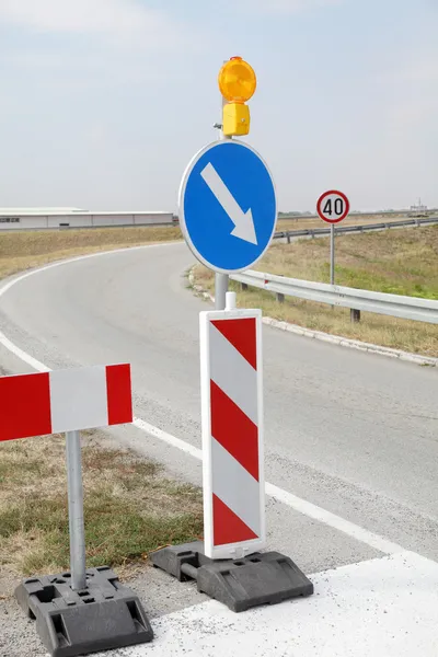 Trabajos de carreteras — Foto de Stock