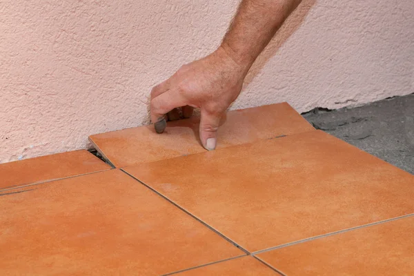 Casa renovação, azulejos — Fotografia de Stock