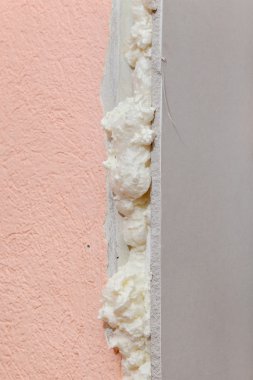 Wall insulation detail clipart