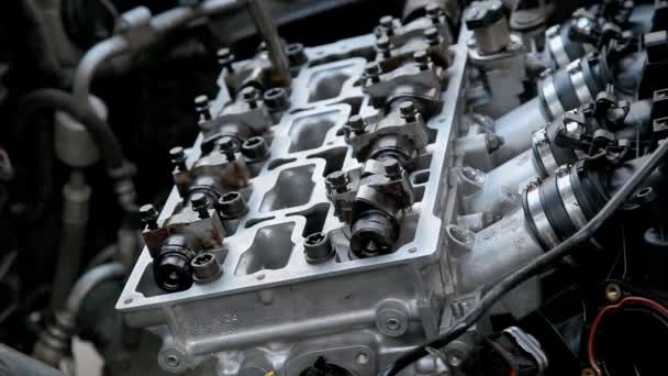 Автомобільні, капітальний ремонт двигуна — стокове відео