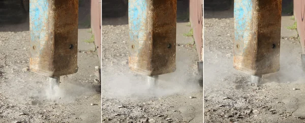 Снос бетона — стоковое фото
