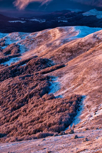 Prachtig Uitzicht Bergen Nationaal Park Bieszczady Karpaten Polen — Stockfoto