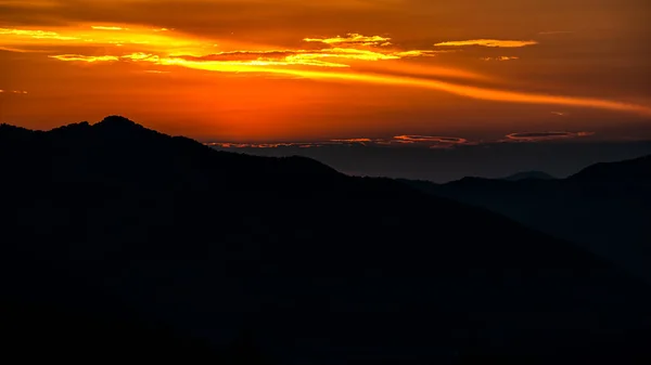 Carpathian Mountains Ukraine Amazing Sunrise Mountains Seen Polonina Borshava — Stock Photo, Image