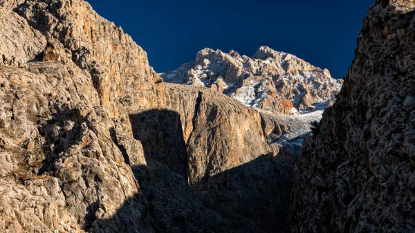 Demirkazik Dağı Taurus Dağları Nın Yüksek Zirvesi Aladaglar Ulusal Parkı — Stok fotoğraf