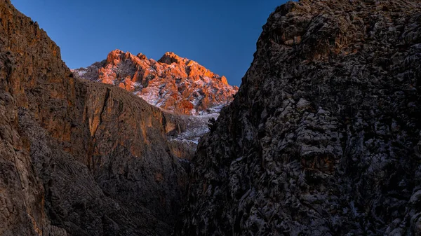Demirkazik Dağı Taurus Dağları Nın Yüksek Zirvesi Aladaglar Ulusal Parkı — Stok fotoğraf