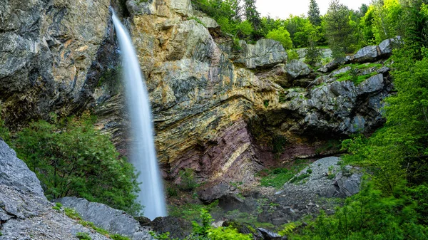 Cerem Waterfall Valbona Valley National Park Prokletije Mountains Albanian Alps — стокове фото