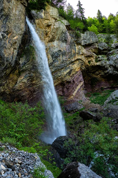 Cerem Waterfall Valbona Valley National Park Prokletije Bergen Albanska Alperna — Stockfoto