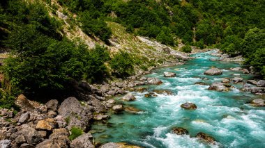 Valbona Valley Ulusal Parkı. Prokletije Dağları. Arnavut Alpleri.