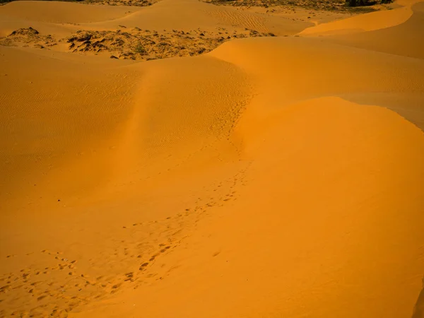 Red Sand Dunes Mui Vietnam — стоковое фото