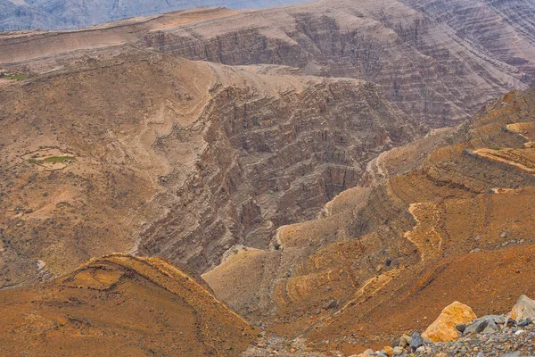 Fantástico Paisaje Montaña Jibal Hajar Moutains Musandam Omán — Foto de Stock