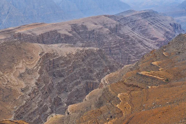 Fantastic Mountain Landscape Jibal Hajar Moutains Musandam Oman — ストック写真