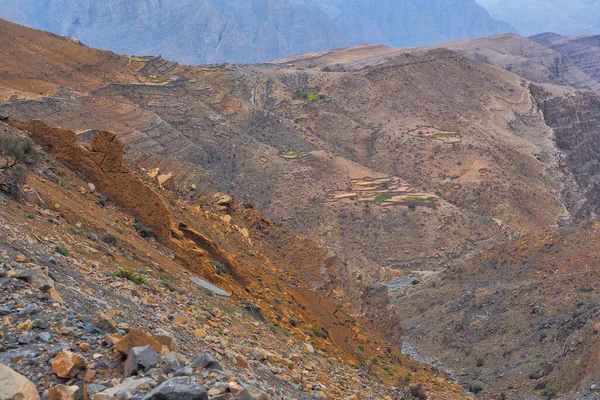 Muhteşem Bir Dağ Manzarası Jibal Hajar Dağları Musandam Umman — Stok fotoğraf