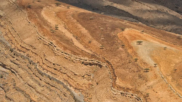 Fantastic Mountain Landscape Jibal Hajar Moutains Musandam Oman — стокове фото