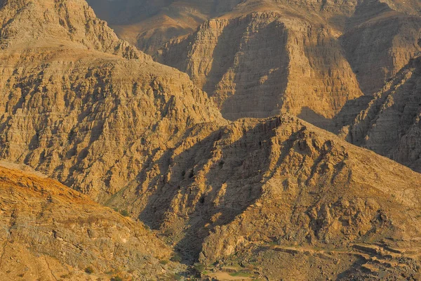 Bae Nin Yüksek Dağlarının Güzel Manzarası Jebel Jais Hajar Dağları — Stok fotoğraf