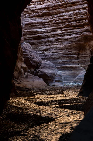 Incredibili Formazioni Rocciose Wadi Numeira Giordania — Foto Stock
