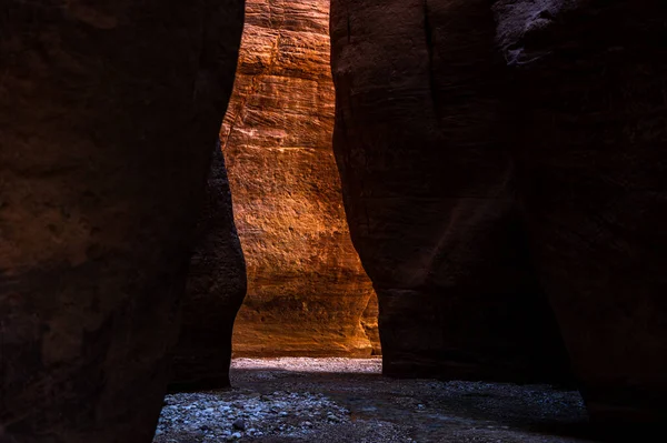 Incríveis Formações Rochosas Wadi Numeira Jordânia — Fotografia de Stock