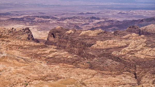 Прекрасний Пустельний Гірський Ландшафт Ваді Муса Петра Йорданія — стокове фото