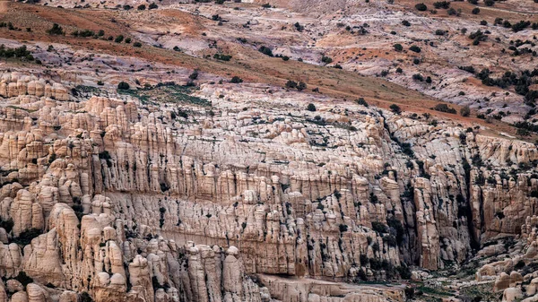 Beau Paysage Montagnes Désertiques Les Montagnes Edom Entre Petra Wadi — Photo