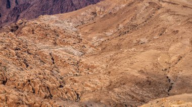 Edom, Shoubak, Ürdün 'ün çöl manzarası..