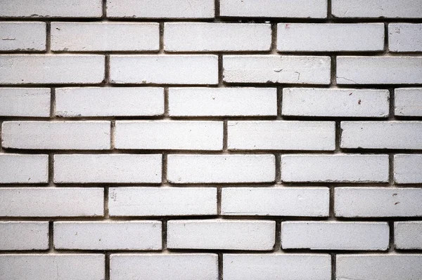 Puste Stare Białe Ceglane Tło Ściany Przestrzenią Kopiowania — Zdjęcie stockowe