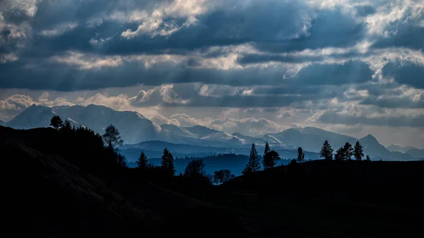 Het Tatra Gebergte Gezien Vanaf Het Pieniny National Park Slowakije — Stockfoto