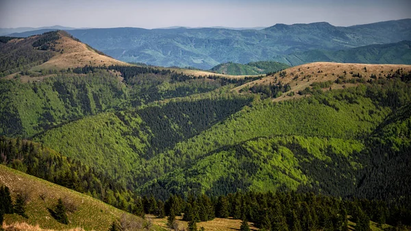 カラフルな春の山の風景 ヴェルカ山 低タトラ スロバキア — ストック写真