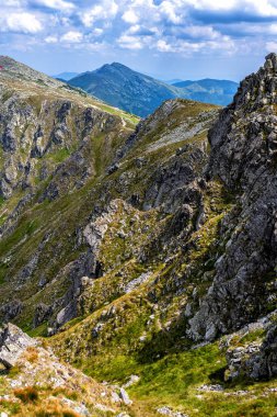 Low Tatras Ulusal Parkı, Karpatlar, Slovakya. Yaz dağı manzarası.