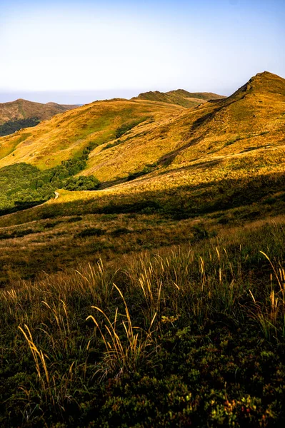 Highest Part Bieszczady Mountains Poland Late Summer Morning — Stok fotoğraf